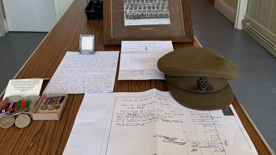 Memorabilia belonging to Norman Richards