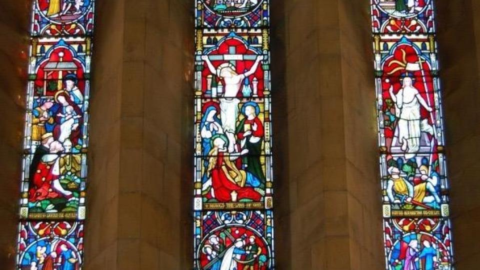 Church windows in Acklington