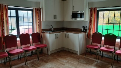 Refreshment area in meeting room