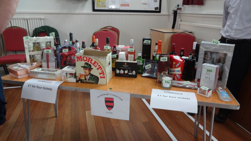 Cricket club table