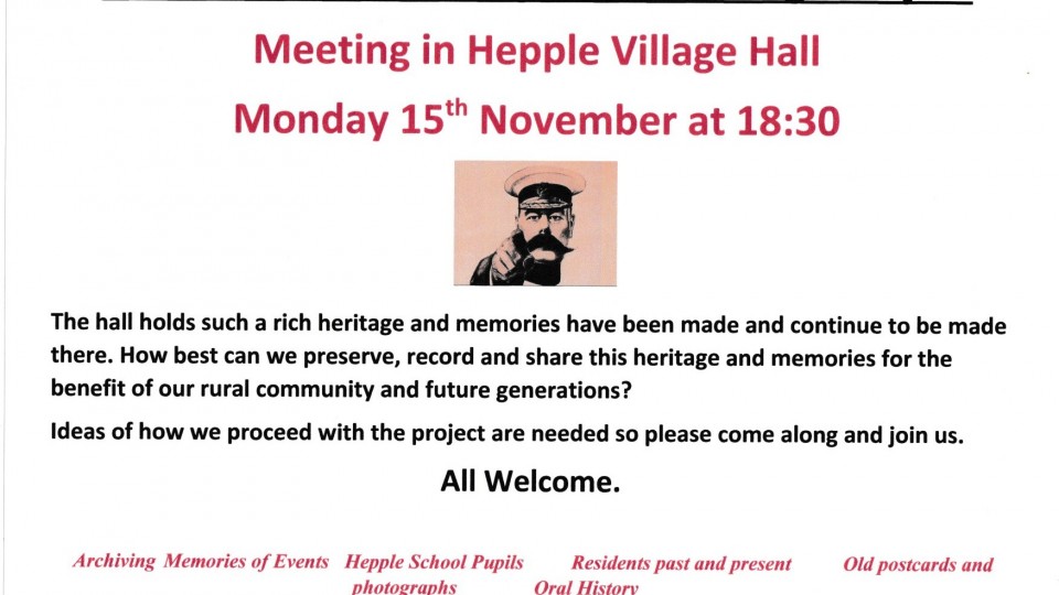 Northumberland Village Halls Heritage Project