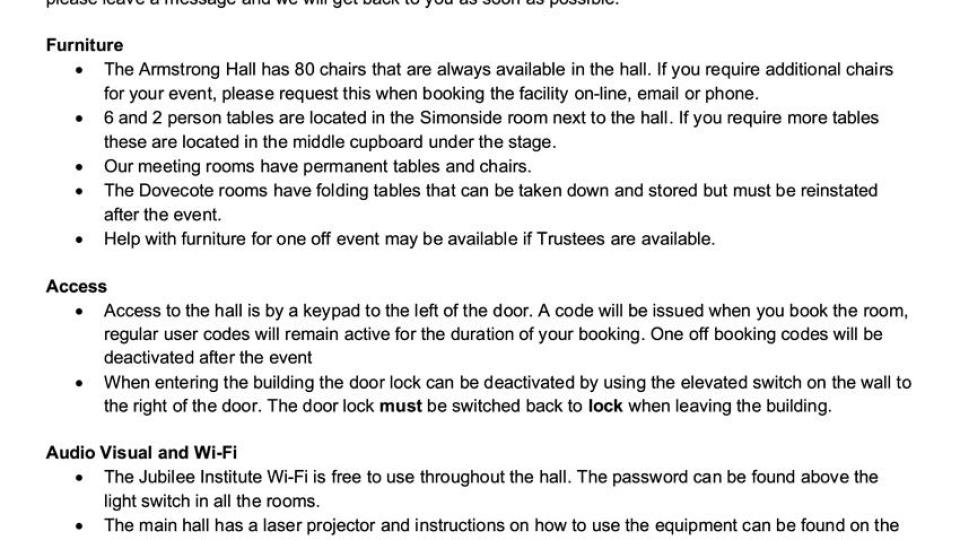 2026 Booking Information
