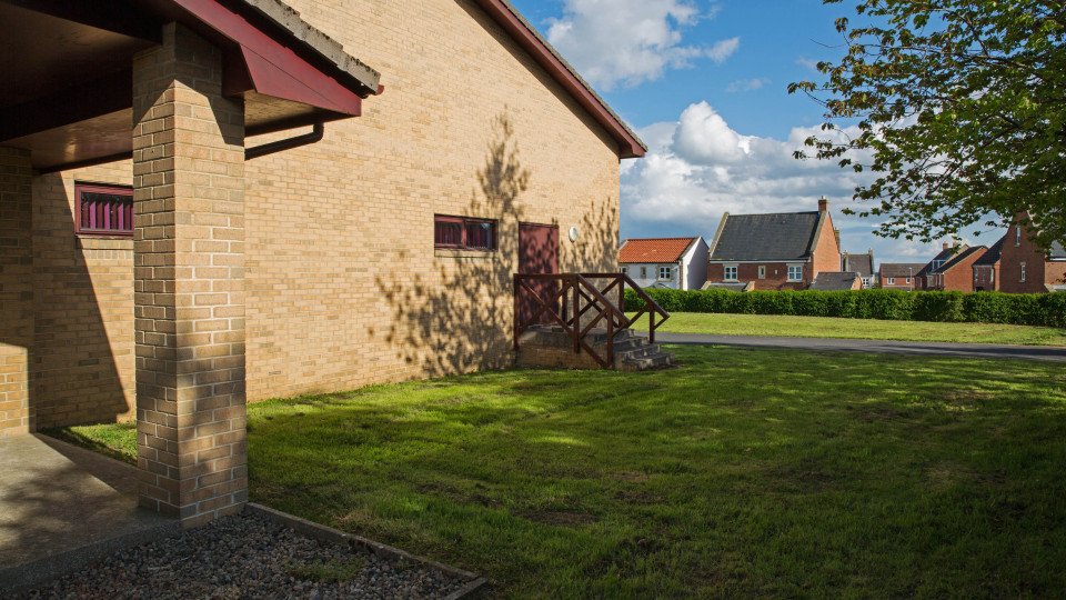 Grassed Area Longframlington Memorial Hall