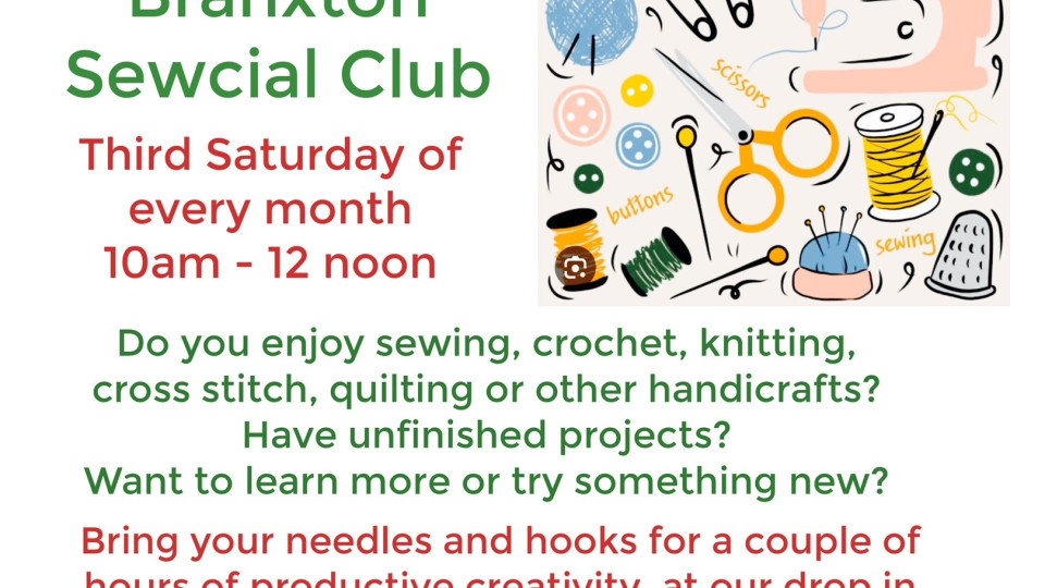 poster describing the sewcial club activities