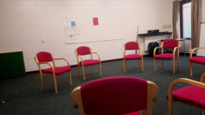 The Small Hall set up for a meeting