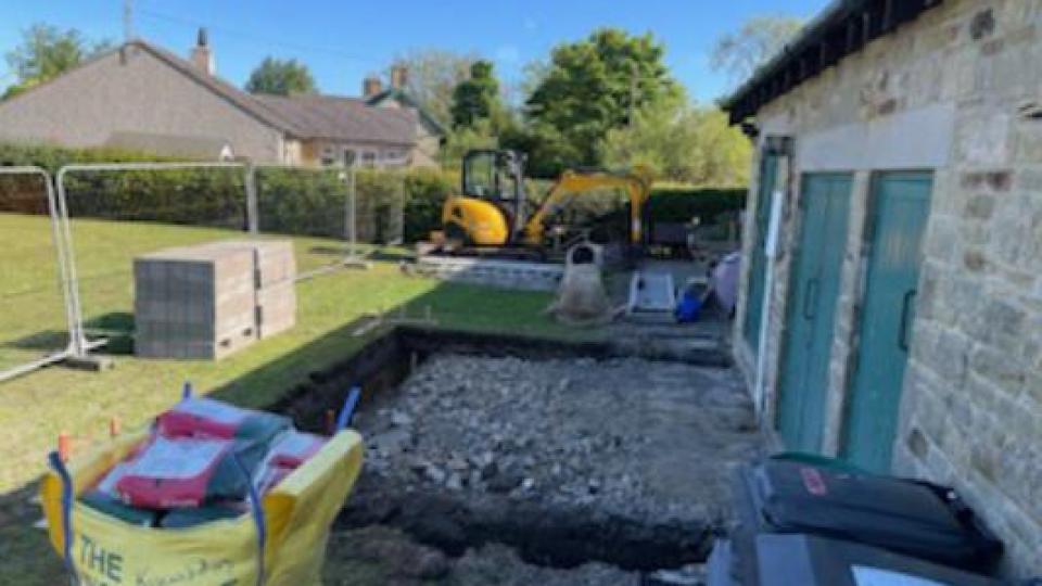 The start of building works