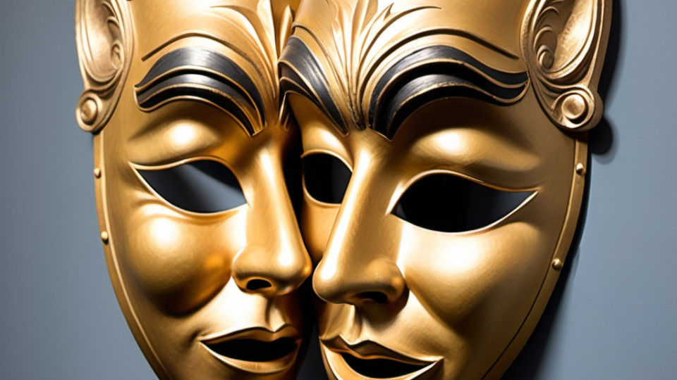 Theatre masks open AI image