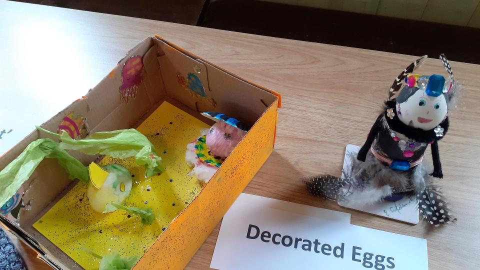 Decorated eggs