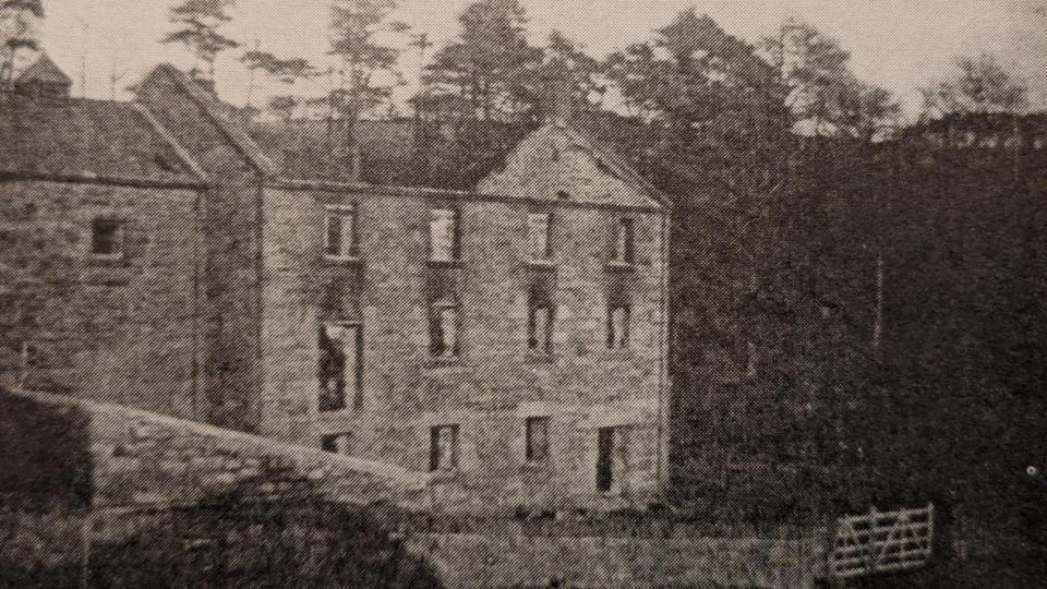 The Old Mill after the fire of 1913